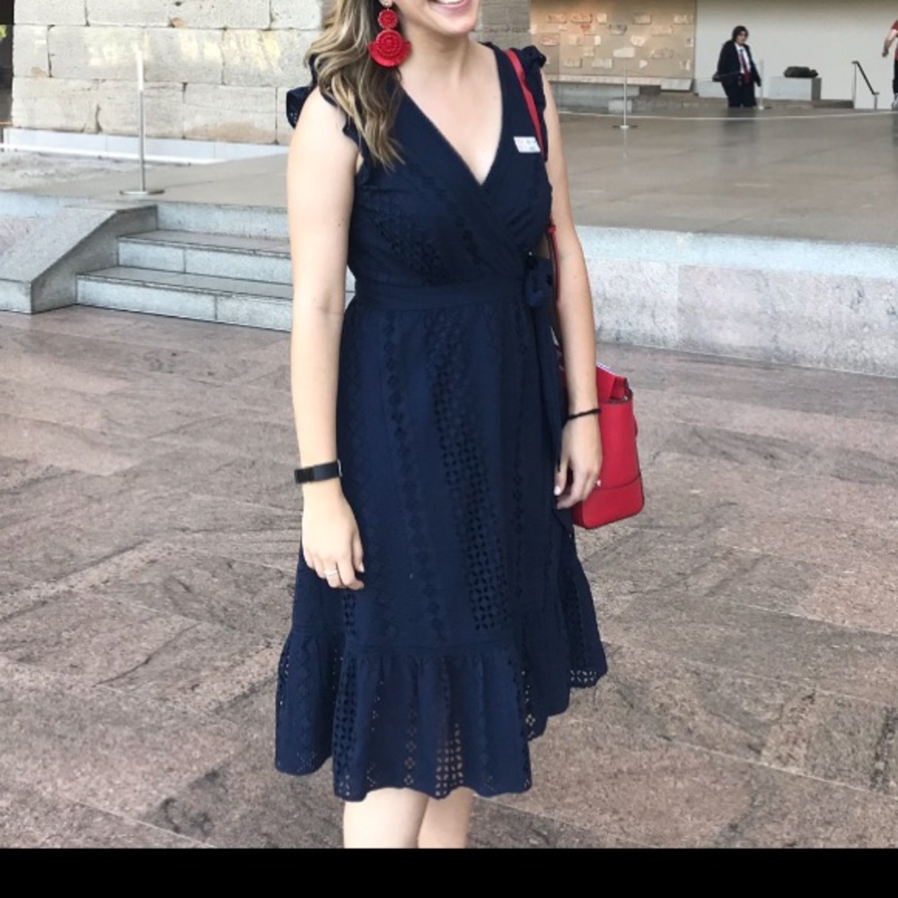 Eyelet J.Crew wrap dress